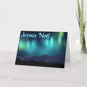 Cartão De Festividades Joyeux Noё l - Aurora Borealis