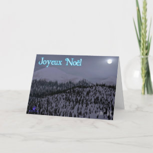 Cartão De Festividades Joyeux Noёl - Cold Night In Idaho