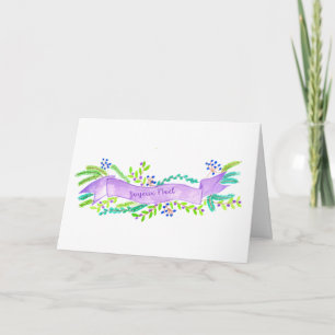 Cartão De Festividades Joyeux Noël, banner natalino de aquarela