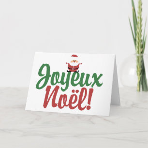 Cartão De Festividades Joyeux Noel Feliz Natal