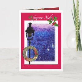 Cartão De Festividades Joyeux Noel ilustra Paris