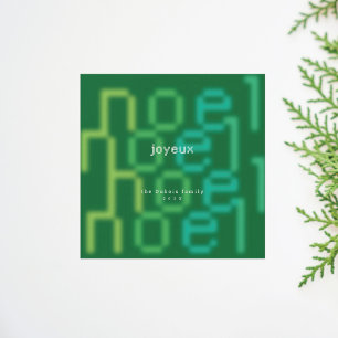 CARTÃO DE FESTIVIDADES JOYEUX NOEL TECH FONT CHRISTMAS