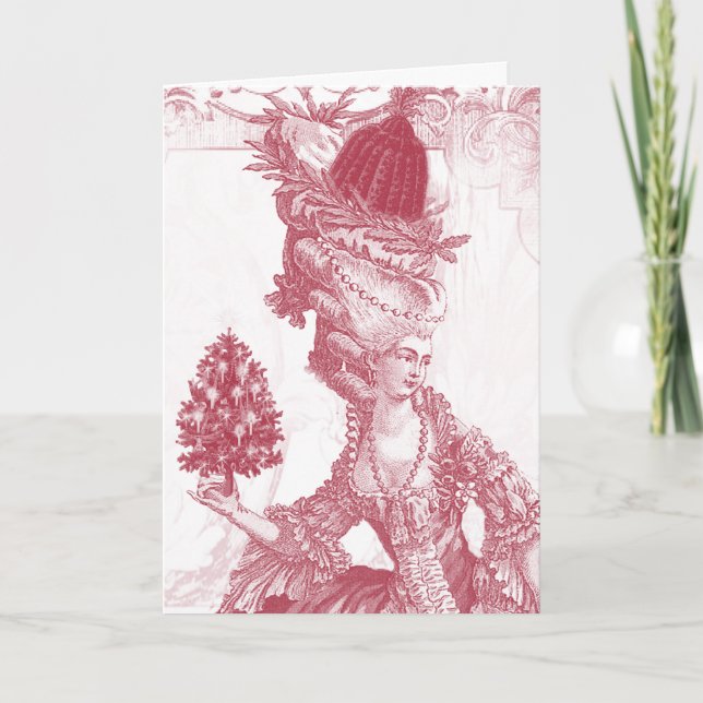 Cartão De Festividades Joyeux Noel (vermelho) (Frente)