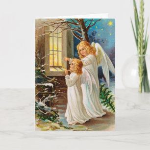 Cartão De Festividades Joyful Angels Christmas card