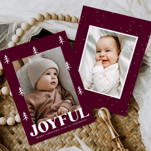 Cartão De Festividades Joyful Trees Merlot 2 Foto