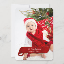 Cartão De Festividades Joyous e Jolly com Arcos de Holly Photo