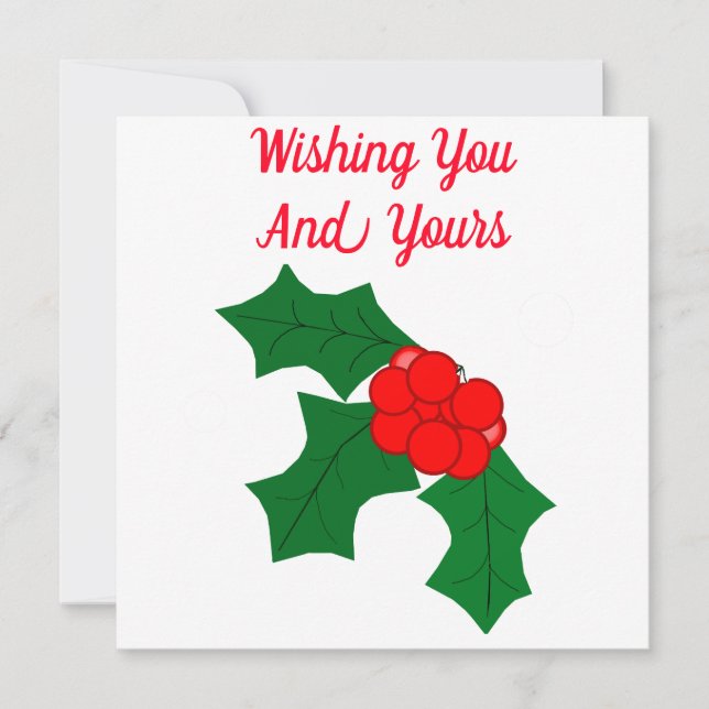 Cartão De Festividades Joyous Holiday Season Card (Frente)