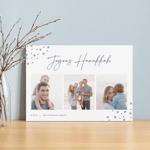 Cartão De Festividades Joyous Sketch Colagem de Fotos de Hanukkah