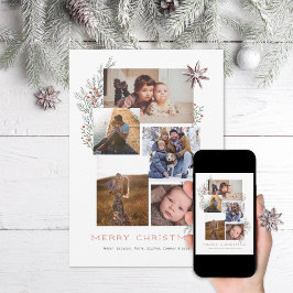 Cartão De Festividades Juniper Photo Collage