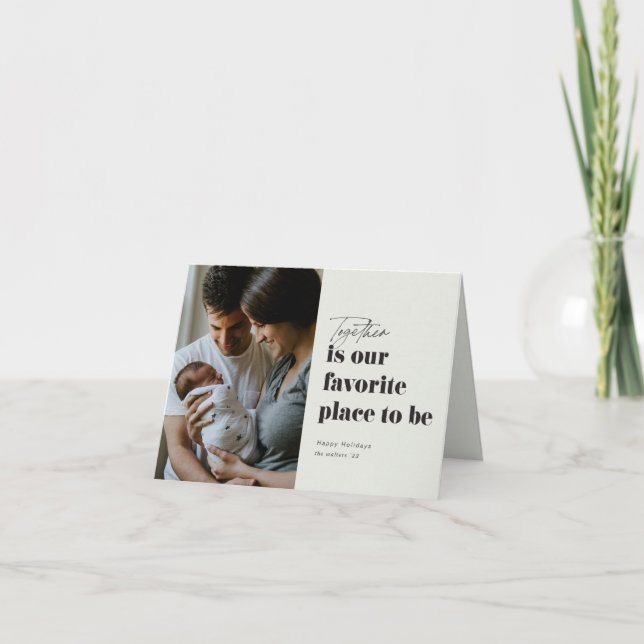 Cartão De Festividades Juntos é a nossa foto favorita (Frente)