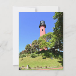 Cartão De Festividades Jupiter Lighthouse em Júpiter, Flórida, em um
