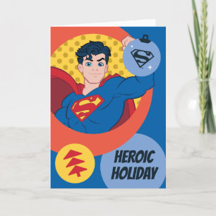 Cartão De Festividades Justice League Superman Holiday Bauble