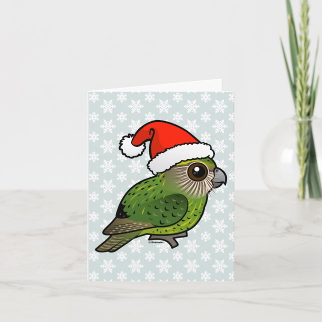 Cartão De Festividades Kakapo Claus (Frente)