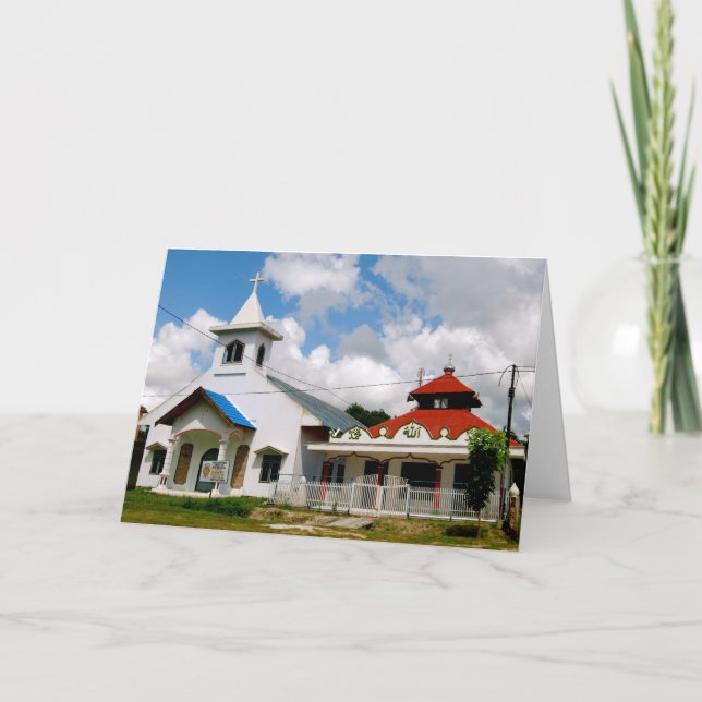 Cartão De Festividades Kalimantan Indonesia Borneo (Frente)