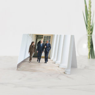 Cartão De Festividades Kamala Harris Barack Obama & Joe Biden