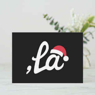 Cartão De Festividades Kamala Harris engraçada 2024 Vírgula La Natal