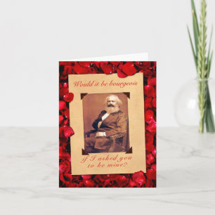 Cartão De Festividades Karl Marx Valentine's Day Card