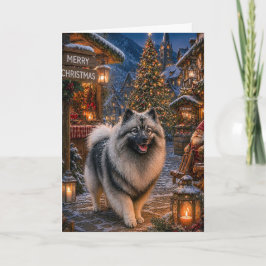 Cartão De Festividades Keeshond Férias
