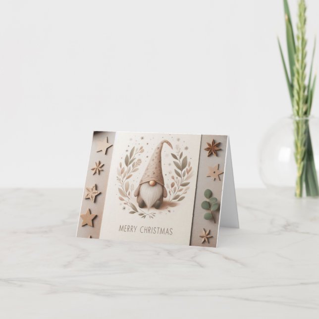 Cartão De Festividades Kerstkaart kabouter (Frente)