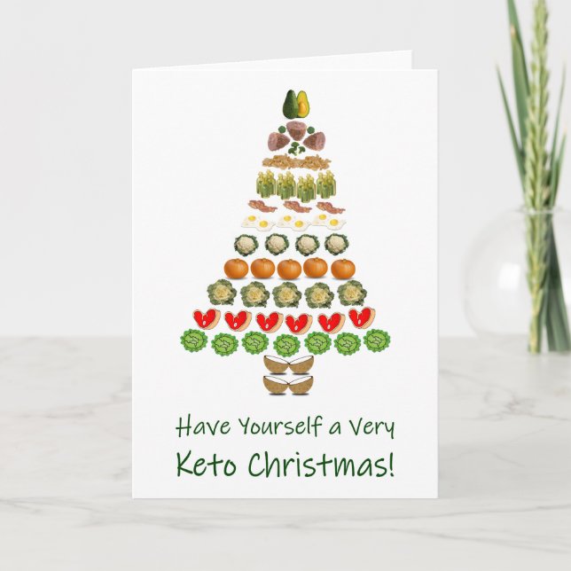 Cartão De Festividades Keto Natal (Frente)