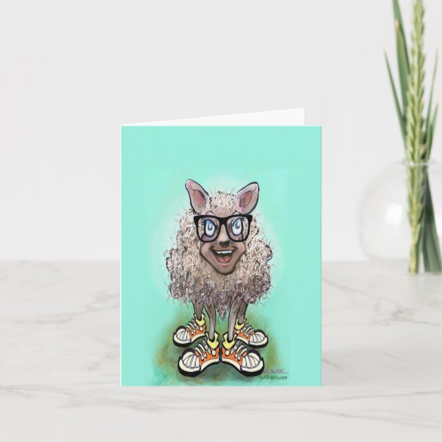 Cartão De Festividades Kiddo Sheep (Frente)