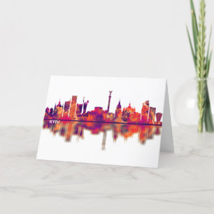 Cartão De Festividades Kiev Ucrânia Skyline