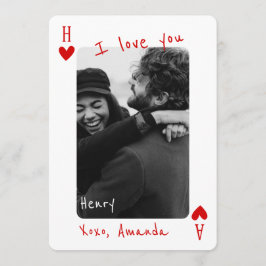 Cartão De Festividades king Of My Heart Personalized Photo 