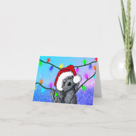 Cartão De Festividades KiniArt Doodle de Natal