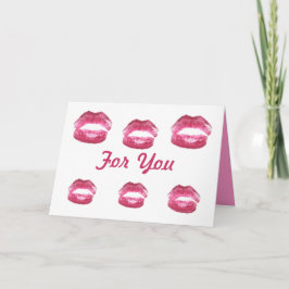 Cartão De Festividades Kisses Para Você