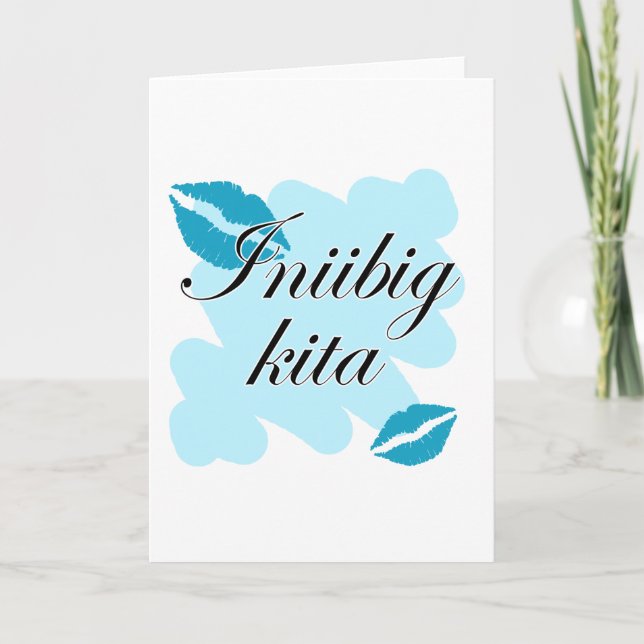 Cartão De Festividades Kita de Iniibig - filipino eu te amo (Frente)