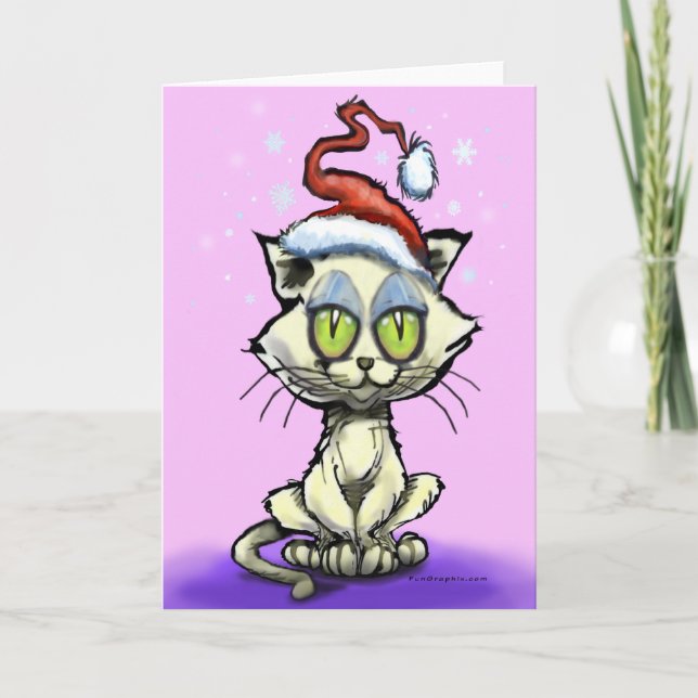Cartão De Festividades Kitten (Frente)