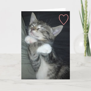 Cartão De Festividades Kitten Love