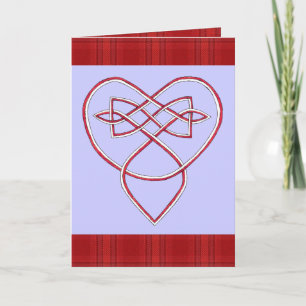 Cartão De Festividades Knotwork Valentine