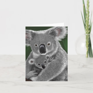 Cartão De Festividades Koala Pensando em você