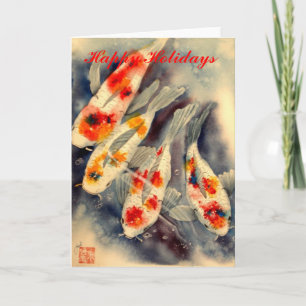 Cartão De Festividades koi