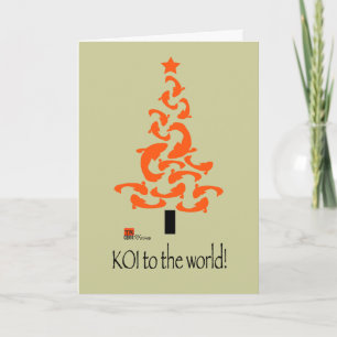 Cartão De Festividades KOI to the world Christmas