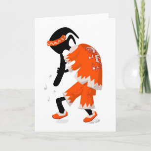 Cartão De Festividades Kokopelli Santa Card