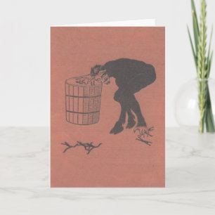 Cartão De Festividades Krampus Collecting Bad People