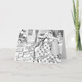 Cartão De Festividades Krampus está vindo