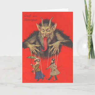 Cartão De Festividades Krampus Puppeteering Adultos