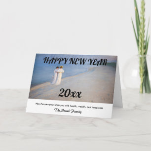 Cartão De Festividades Kroyer - Feliz Ano Novo e Praia de Skagen