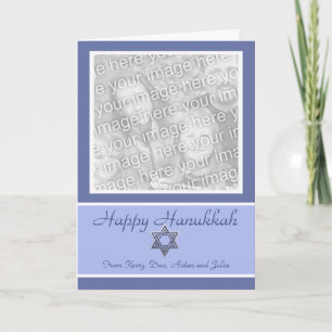 Cartão De Festividades KRW Custom Happy Hanukkah Photo Frame