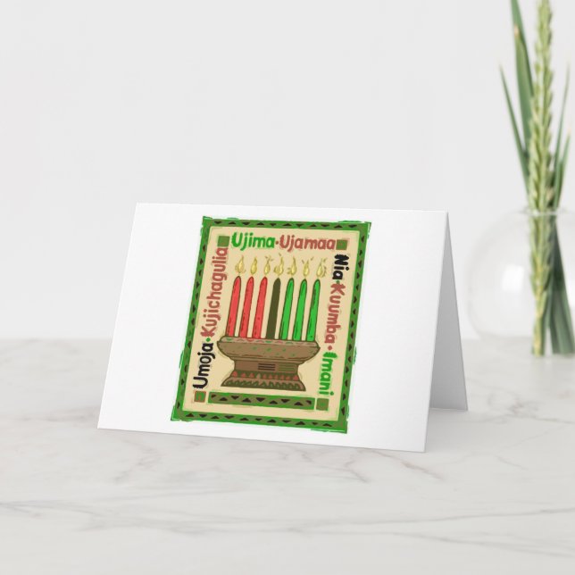 Cartão De Festividades Kwanzaa (Frente)