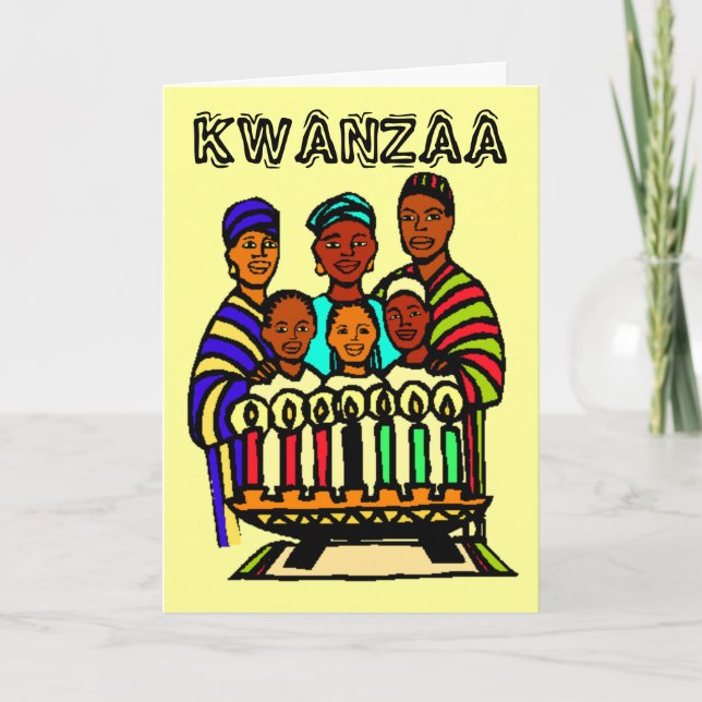 Cartão De Festividades Kwanzaa (Frente)