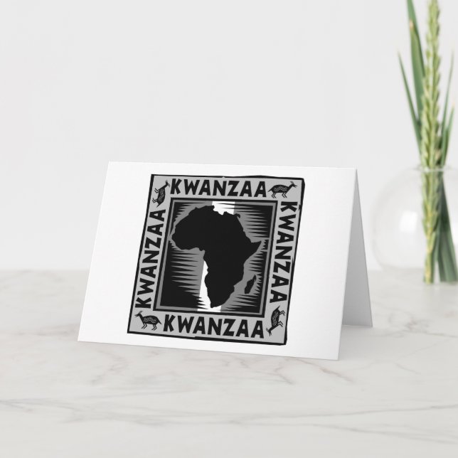Cartão De Festividades Kwanzaa (Frente)
