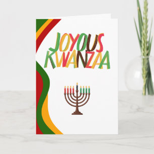 Cartão De Festividades Kwanzaa Alegre