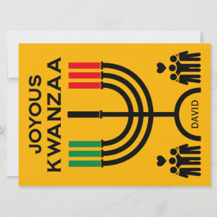 Cartão De Festividades Kwanzaa Alegre