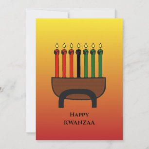 Cartão De Festividades Kwanzaa Candles