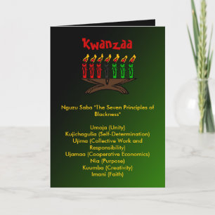 Cartão De Festividades Kwanzaa Cards