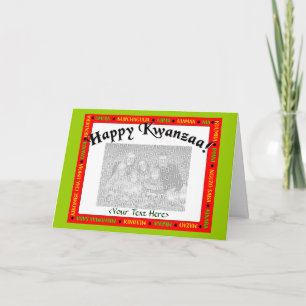 Cartão De Festividades Kwanzaa Greeting Card Template